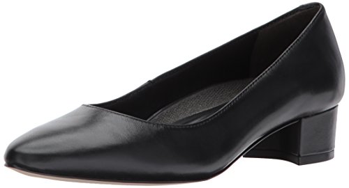 Walking Cradles Women's Heidi Pump, Black Leather, 8.5 M US