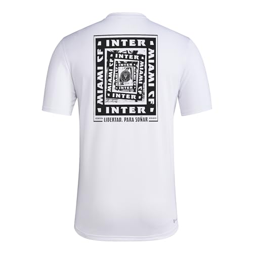 adidas Men's Inter Miami CF Local Warp Pre-Game Short Sleeve T-Shirt2