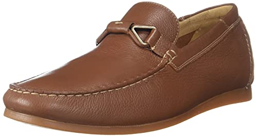 Hush Puppies Mens Shane BIT MOCC Brown Leather Loafer (8543189) (B0987QF25X) Amazon Price History, Amazon Price Tracker