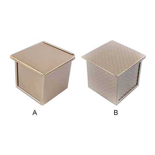 Calidaka Mini Loaf Pan With Cover Square Bread Toast Box With Lid Loaf Tin Bread Mold For Baking Breads And Meatloaf Homemade Cakes Baking Bread Pan(Solid Type) #TOP3