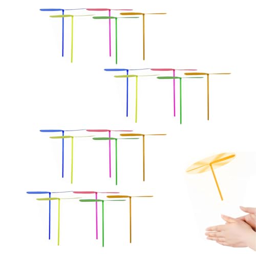 Quesuc 20 Pezzi Giocattolo Volante Libellula, Elica Volante Giocattoli Plastica Skyrocopter Per Bambini Giocattoli Allaperto