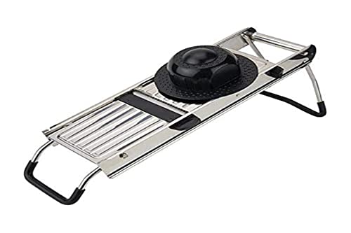 ILSA Mandolina Affettaverdure, Professionale, 5 Lame, Acciaio Inox 18/10