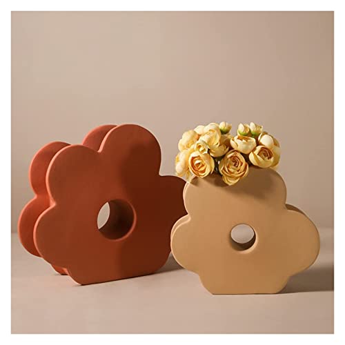Vase table décoration géométrique fini dépoli pour stabiliser vos bouquets de fleurs