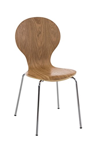 CLP Set 2 Sedie Impilabili Diego in Legno Robusto