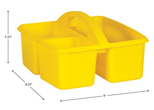 Boîtes de rangement plastique jaune bac stockage Teacher Created Resources - 4