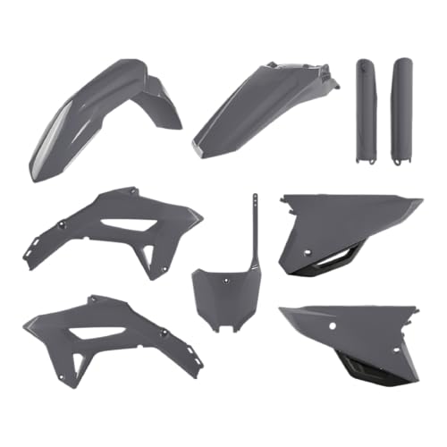 Bodykit CRF450 21- grey : kit plastique de carénage gris pour moto Honda