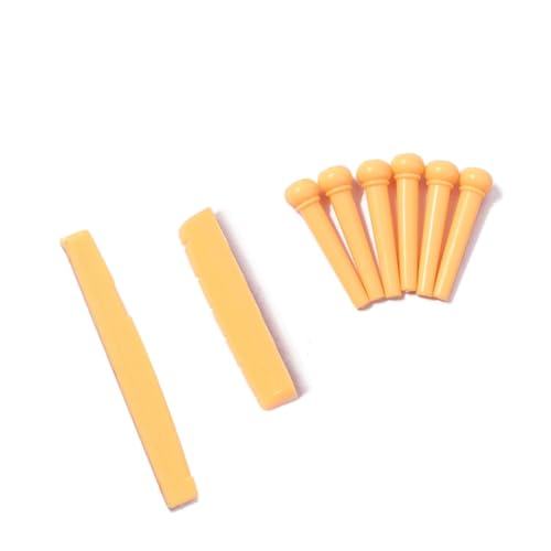 ギターサドルブリッジ フォークギターのブリッジプーラー プロのナット 交換部品 Light Brown TOGEVAL