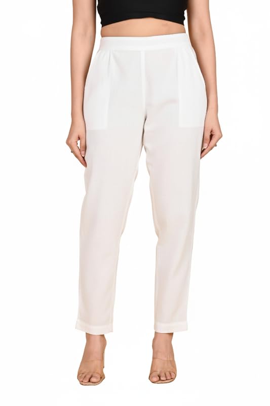 Oxinexx Cotton Trousers for Women Soft Breathable Regular Fit Ladies Kurti Pants Everyday Casual Office Formal Wear - Review, Price and Buying Guide