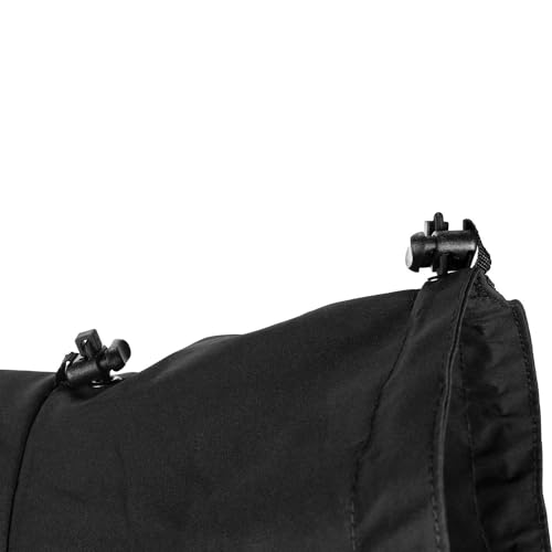 Non-stop dogwear Fjord Raincoat, wasserdichter Regenmantel für Hunde, verstellbar und atmungsaktiv mit Reflektstreifen, Leinenöffnungen und Beinschlaufen, für mittlere Hunde (Orange/Schwarz, 65)