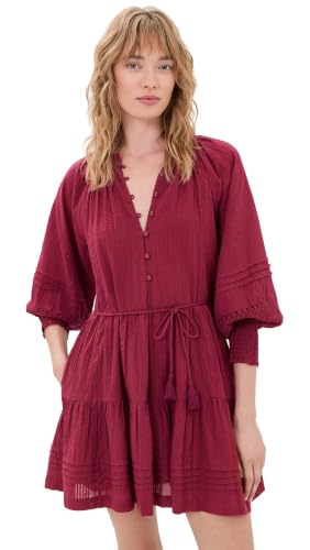 Cleobella Women's Meadow Mini Dress, Rumba Red, S