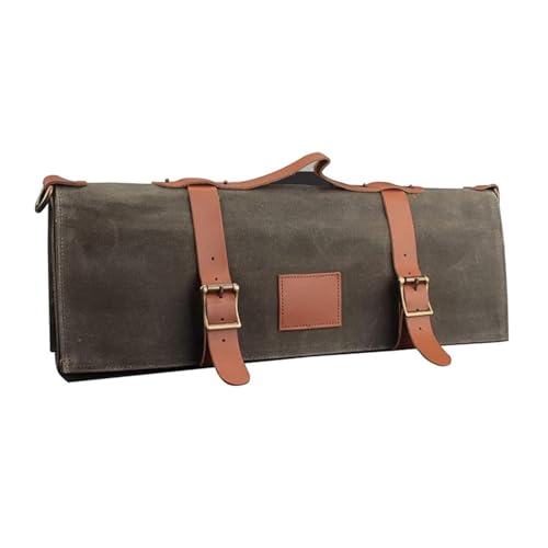 Sac à outils de grande capacité avec poignée ergonomique et sangle réglable pour les chefs professionnels et les amateurs de cuisine - Mallette à outils multi-poches