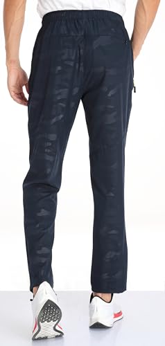 AIRIKE Calça masculina de caminhada com cintura elástica, resistente à água, secagem rápida, leve, p