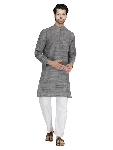 Image of Men's Khadie Cotton Relaxed Straight Kurta