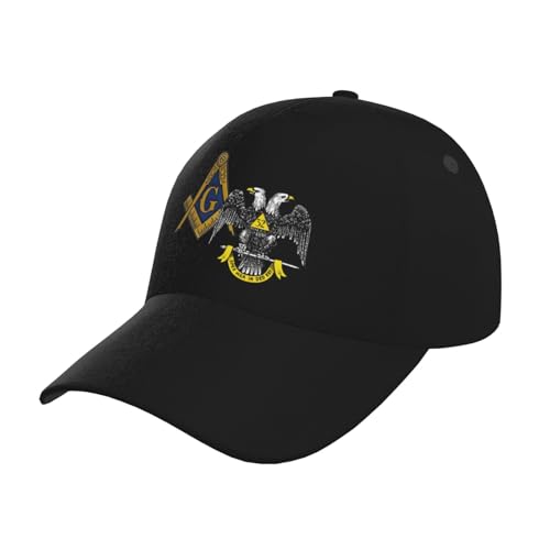 Freemasonry and Scottish Rite Baseball Hats for Men and Women - Classic Adjustable Hats