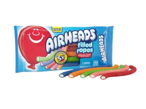 [Airheads] エアヘッド フィールドロープ オリジナル フルーツチューイキャンディ (57g) 2袋