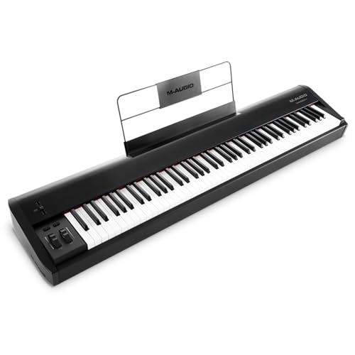 M-Audio Hammer 88 - Teclado controlador USB/MIDI profesional con 88 teclas de acción martillo y paquete de software