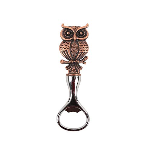 Chumbak Rustic Owl Bottle Opener - Bar Essentials, Zinc Alloy Opener, Decorative Bottle Opener, Party Essentials for Beer, Soda Bottles, Size 5.5