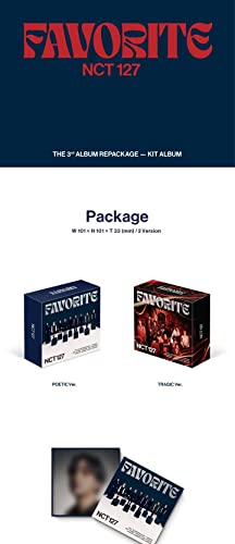 NCT 127 Favorite 3rd Repackage Album KIT Random Version Air-Kit+Folding Photo+1p PhotoCard+Message PhotoCard Set+Tracking Kpop Sealed