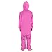 Unisex Child Kid Onesie Fashion Pink Hoodie One Pieces Jumpsuits Novelty Cosplay Halloween Costume for Girls Boys, 7-8 Years