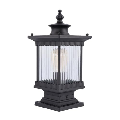 Farol de poste de iluminación exterior impermeable para evitar daños por lluvia en cercas