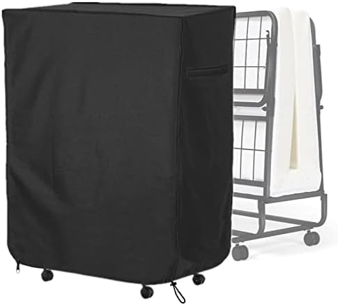 Rollaway Bed Storage Cover, Falezern 33 in Folding Bed Cover, with Metal Zipper and Adjustable Drawstring, Dustproof and Waterproof, Thickened Storage Cover for Fold Up Bed, Folding Cot Bed.