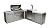 Mont Alpi MAi805-90KEG 44-inch 6-Burner 115000 BTU 90 Degree Corner Stainless Steel Gas Outdoor Kitchen Bar Barbecue Island Grill w/ 3 Beer Tap Kegerator Keg Dispenser + Granite Countertops + Storage