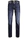 Produktbild JACK & JONES Jeans Regular Fit Denim Stone Washed Mid Waist mit Heller Naht JJICLARK JJORIGINAL, Farben:Blau,Größe Jeans:W32 L32,Z - Länge L30/32/34/36/38:L32