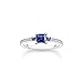 THOMAS SABO Damen Ring mit blauen und weissen Steinen 925 Sterlingsilber TR2402-166-32