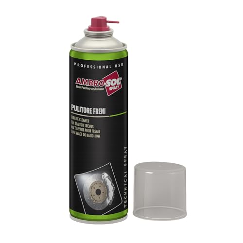 Bomboletta Pulitore per Freni Spray 500ml detergente per la pulizia e sgrassatura delle parti meccaniche durante i lavori di manutenzione e di riparazione della tua bici auto e moto, Made in Italy (1)