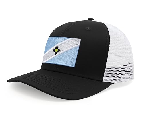 Image of International Tie City Hat for Men and Women, Adjustable Snapback Trucker Baseball Cap with Embroidered Patch