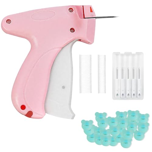 Stitch Gun Set Micro stitch gun, Stitchy Quick Clothing Fixer,Mit 5 Nadeln, 1100 Klebestiften und 100 leuchtenden Bärenknöpfen. Etikettierung mit Etiketten Pistole für Kleidung und Etikettierpistole.