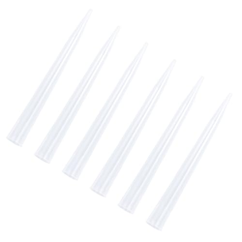 NAMOARLY 10ml Pipettor Tip Set 50pcs Plastic Smooth Nozzle for Liquid Transfer
