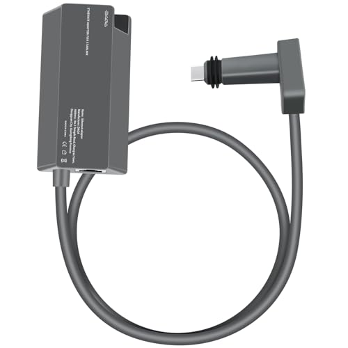 Daqa Compatible with Starlink Ethernet Adapter, for Starlink V2, Compatible with Starlink Internet Kit Satellite, for Starlink Adapter to RJ45 WiFi Router, Connection for Starlink Gen 2