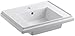 KOHLER K-2757-1-7 Tresham 24-Inch Pedestal Bathroom Sink Basin with Single-Hole Faucet Drilling, Black