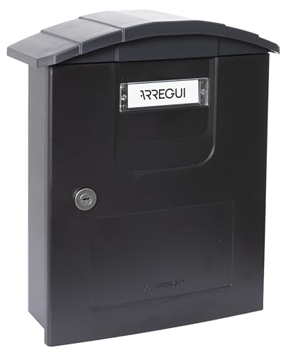 ARREGUI Costa E5304 Boîte aux Lettres en Plastique Robuste, Taille M (courrier Format A4 et Magazine), Boîte aux Lettres Murale, Anti-Pluie, Anticorrosion,...