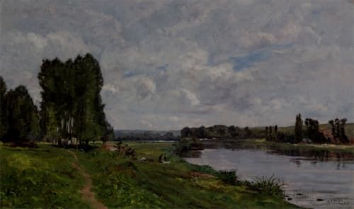 Affiche et gravure rivière Delpy : art sur toile 60x90cm pour créer un salon cocooning