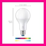 WiZ Connected 100W A21 Couleur LED Ampoule intelligente 3-Pack - E26- Intérieur - Se connecte à votre Wi-Fi existant - Contrôle avec la voix ou l'application + Activer avec Motion - Compatible avec la matière