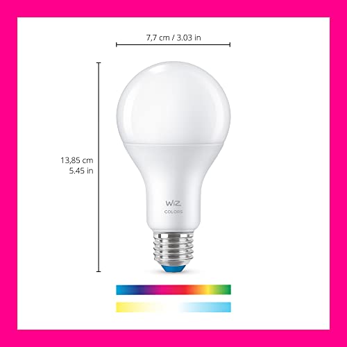 Image of WiZ Connected 100W A21 LED Smart Light Bulbs - Connects to Your Wi-Fi - E26 Smart Bulb - Control with Voice or App + Activate with Motion - Matter Compatible - 1 Pack