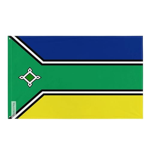 Drapeau Amapá en polyester de qualité supérieure avec bande blanche Pixelforma