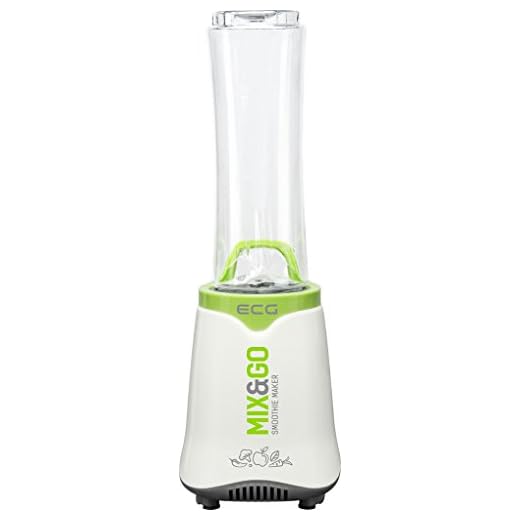 ECG SM 3510 Mix&Go smoothie mixer, 350, plast, vitgrön