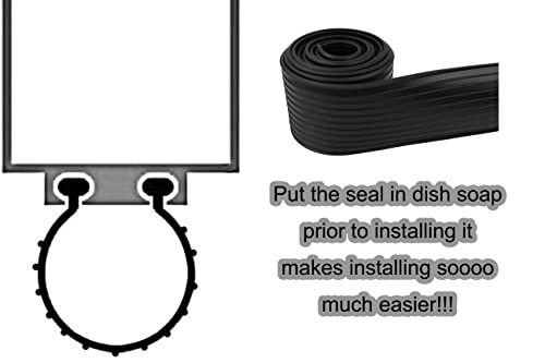 Replacement Wayne Dalton Garage Door Bottom Weather Seal 154448 For Weather Stripping Fit 9 Feet Wide Doors (9 Feet) #TOP4