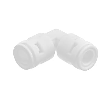 Ubersweet Plastic Household Purifier Water Pipe Hose Filter Quick Fitting Connector White