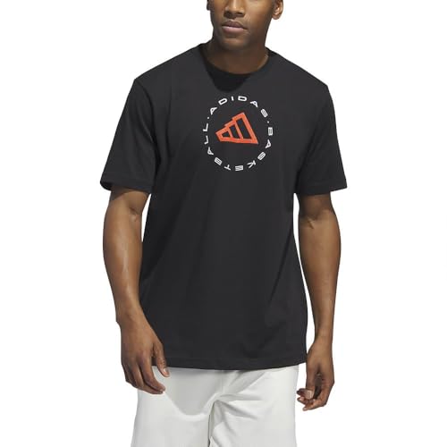 T-shirt adidas Homme Hoops imprimé basketball premium noir XL
