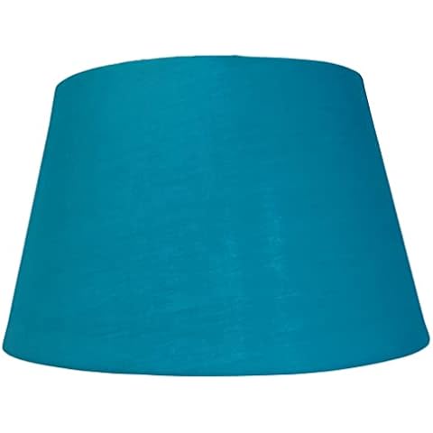 Loxton Lighting Teal Cotton Drum Lampshade Cover