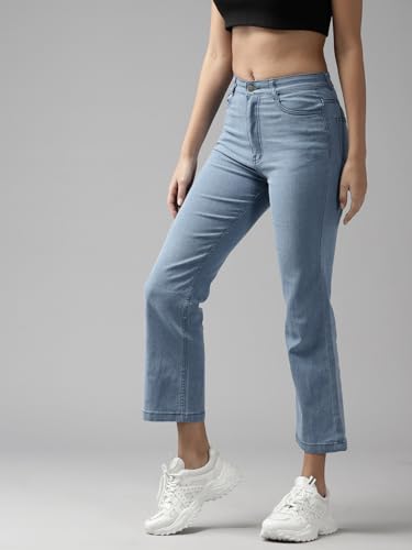 Image of GUTI Womens High Rise Crop Length Jeans()