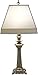 Stiffel TL-A856-RB One Light Table Lamp, Roman Bronze Finish with Off White/Tan Shade