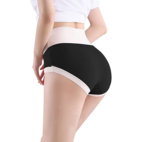 Dress Cici High Waisted Seamless Underwear for Women, Premium Modal Seamless Panties, 4-PACK