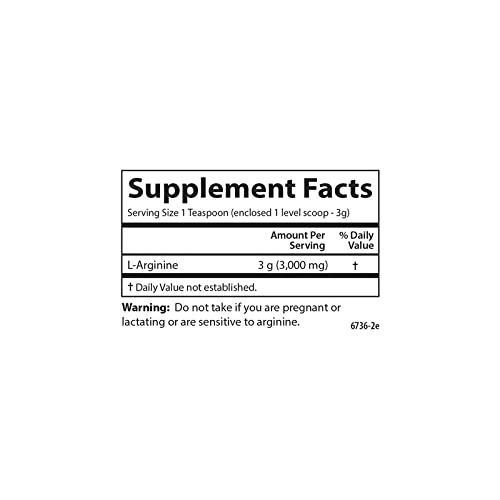 Carlson - L-Arginine, Amino Acid Powder, Circulatory Health, Cardiovascular Support & Immune Function, 35 Oz (1000 Grams) #TOP3