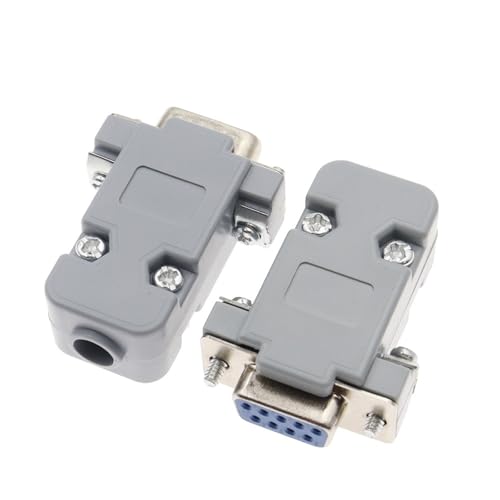 Conector DB9 hembra RS232 con contactos de cobre y chasis aislante COM