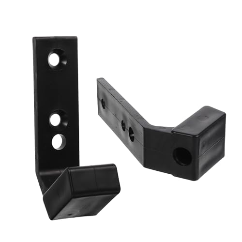 TOVINANNA Soporte para Barra de Fitness en Forma de J de 2 Piezas, Estante Montado en Pared para Almacenamiento de Pesas, Equipo de Gimnasio para Casa y Entrenamiento